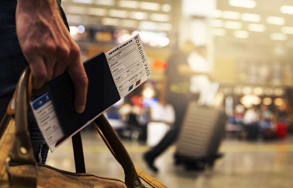 Passport in bag